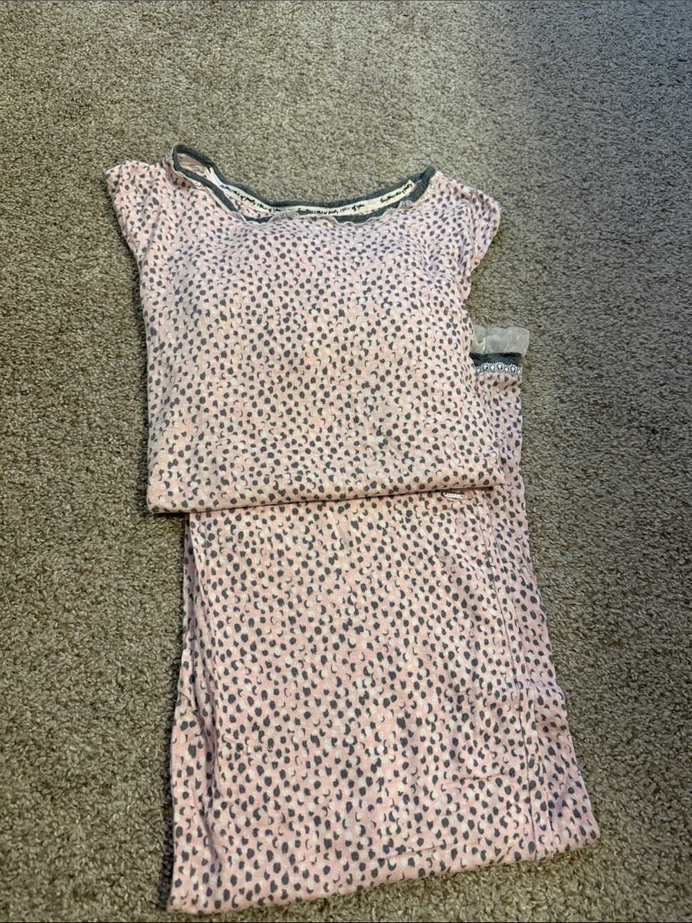 Women's Pink Leopard-Print Sleep Set